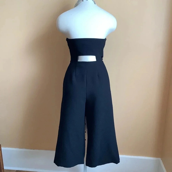 PARVENUE Black Twist Strapless Jumpsuit Size S - Picture 5 of 14